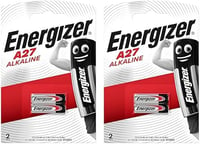 Energizer Pile A27, Pile Alcaline 12V, Lot de 4