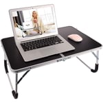 Table pliante, table de lit, plateau de lit pliable, table portable pour ordinateur portable, support de livre pliable, table pour ordinateur