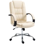 PU Leather Executive Office Chair Back Height Adjustable Desk Chair