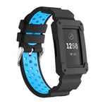 Fitbit Charge 3      Silicone Strap   Black/Blue