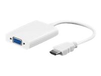 Goobay - Video/Audio-Adapter - Hdmi Hann Til Hd-15 (Vga), Mini-Phone Stereo 3.5 Mm Hunn - 2.5 Cm - Hvit