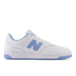 New Balance Homme Bb80 Fashion-Sneakers, Blanc Bleu Clair, 42.5 EU