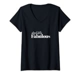 Womens Absolutely amazing, fabulous,cool tshirt idea . V-Neck T-Shirt