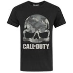 Call Of Duty Mens Camo Skull Printed Short-Sleeved T-Shirt - XL
