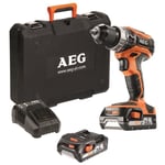 AEG - Perceuse-visseuse a percussion compacte 18V 50 Nm, 2 batt. Pro lithium ...