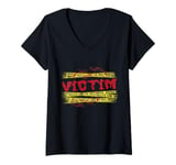 Womens Murder Myster Dinner Party Murder Mystery Victim V-Neck T-Shirt