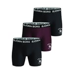 Björn Borg Performance Boxer Black/Red 3-pack, S