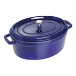 Staub La Cocotte 33 cm oval Cast iron dark-blue