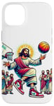 Coque pour iPhone 14 Plus Ballin with the Messiah Rejoignez la communauté Jesus Basketball