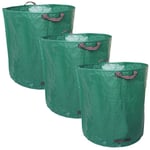 Lot de 3 sacs de déchets 500L en pp 150g/m² autoportants Linxor