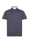 Mercerized Jersey Ss Rugger Tops Polos Short-sleeved Blue GANT