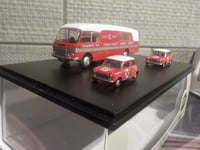 BMC - Car Transporter - Rally - 2 mini Coopers - 1/76 Scale - 76BMC003