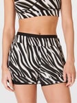 Sweaty Betty On Your Marks 4" Running Sports Shorts, Black Waved Zebra