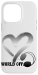 Coque pour iPhone 14 Pro Max Casque Musique Coeur Techno House Amour