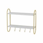 Väggmonterad klädhängare DKD Home Decor Metal MDF Glam (50 x 15 x 43 cm)