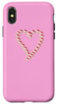 Coque pour iPhone X/XS Rose Valentine Love and Roses Cœur floral avec fleur de rose