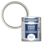 Johnstone's - Quick Dry Gloss Primer Undercoat - Brilliant White - Water Based - Interior Wood & Metal - Fast Drying - Low Odour - Dry in 1-2 Hours - 13m2 Coverage per Litre - 0.75 L