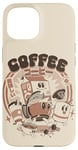 Coque pour iPhone 15 J'ai besoin de mon café amis mignon Tomodachi café boire