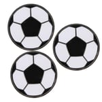 Yissone Soccer Toss Coin Flip Coin 3pcs Alloy with Plastic Football Shape Accessories for Matches Training and Games