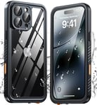 ANTSHARE Coque pour iPhone 16 Pro Max Étanche Antichoc,360 degres Incassable Intégrale Case,IP68 Waterproof Antipoussière [avec Protection Camera+Écran] Coque Etanche Phone iPhone 16 Pro Max(6.9")