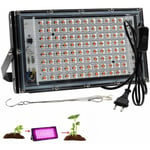 100W Full Spectrum Grow Light LED Plant Lamp Full Spectrum LED Grow Light för inomhusväxter Hydroponiska grönsaker och Fl