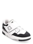 New Balance 550 Kids Bungee Lace With Hook & Loop Top Strap Sport Sneakers Low-top Sneakers Black New Balance