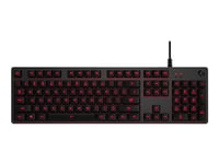 Logitech G413 - Clavier - rétro-éclairé - USB - QWERTY - Espagnol - commutateur : Romer-G - carbone