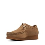 Clarks Homme WallabeeEVO Derby, Dark Sand Suede, 39.5 EU