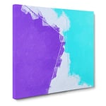 Live for the Lost in Abstract Modern Canvas Wall Art Print Ready to Hang, Framed Picture for Living Room Bedroom Home Office Décor, 14x14 Inch (35x35 cm)