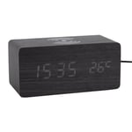 Karlsson Alarm clock Block w. phone charger Vekkeklokke KA5933BK - Unisex - Kvarts urverk