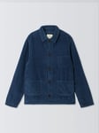 La Paz Cotton Corduroy Worker Jacket, Blue Oceana