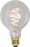 LED-lampa E27 G95 Decoled Spiral Clear 3-step memory