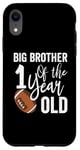 iPhone XR Big Brother Of The 1 Year Old Football 1st Year Down Case