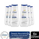 Dove Advanced Care Bodywash Deeply Nourishing 24H RenewingMicromoisture, 6x225ml