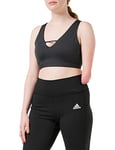 adidas Femme Yo L Sto Ls Sports Bra, Carbone, XS EU