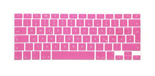 System-S QWERTZ Couverture en Silicone pour MacBook Pro 13" 15" 17" iMac MacBook Air 13" Rose