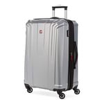 Swiss Gear 3750 Hardside Expandable Luggage with Spinner Wheels, Silver, 2-Piece Set (20/24), 3750 Hardside Expandable Luggage with Spinner Wheels