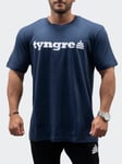 Tyngre T-Shirt Loose Fit Logo Mens Navy M, Träningskläder