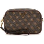 Pochette Guess  Sacoche  Vezzola Smart Small Brown/Ochre EVZLP3145