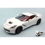 CORVETTE STINGRAY Z51 2014 WHITE 1:18 Maisto Auto Stradali Die Cast Modellino