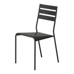 Fermob - Facto Chair Liquorice 42 - Matstolar utomhus - Patrick Jouin - Svart - Metall