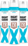 3x Right Guard Anti-Perspirant Deodorant Women Xtreme Cool 150ml