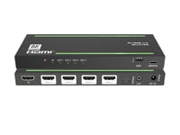 NÖRDIC 8K HDMI 2.1 Splitter 1 til 4 & Extractor Optical SPDIF & Stereo HDR EDID Dolby Atmos, True HD, Digital Plus, DTS-HD Master