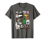 Minecraft Creeper & Animals Collage V2 T-Shirt