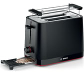 BOSCH MyMoments Delight TAT3M123GB 2-Slice Toaster - Black, Black