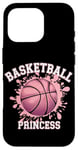 Coque pour iPhone 16 Pro Joueuse de basket-ball Basketball Princess