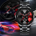 (red) Men Fitness Running Cycling Sports Watch 3D Skeleton Mechanica