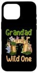 Coque pour iPhone 16 Pro Max Grandad Of The Wild One Zoo Famille Safari Jungle