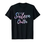 Sweet Sixteen Birthday Queen Princess Girl Tie Dye T-Shirt