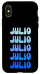 Coque pour iPhone X/XS Julio Personal Name Custom Customized Personalized